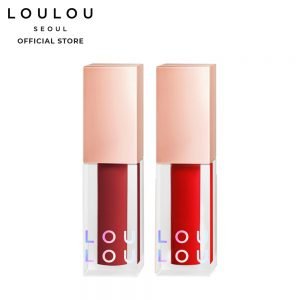 Bộ 2 Son Tint Loulou Glow Party Gồm Đỏ Cherry Và Truffle Nâu Đỏ 6g