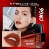 Bàng màu Son Kem lì Cushion Mattes Maybelline Đỏ gạch