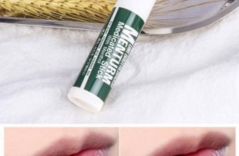 Hình ảnh dòng Son dưỡng môi omi menturm sau khi lên môi