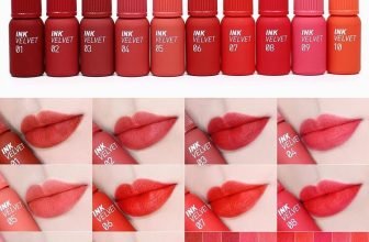 Hình ảnh dòng son Peripera Peri's Ink Velvet với độ bám màu kinh khủng